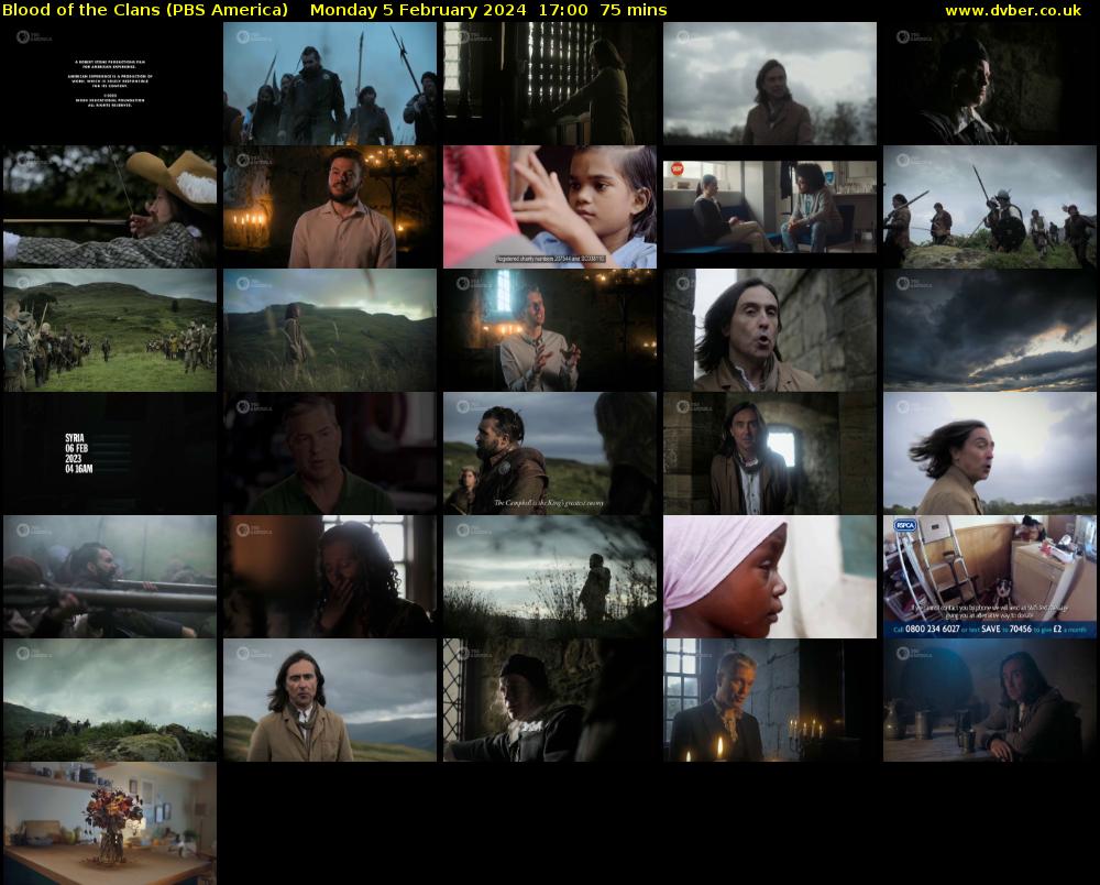 Blood of the Clans (PBS America) Monday 5 February 2024 17:00 - 18:15