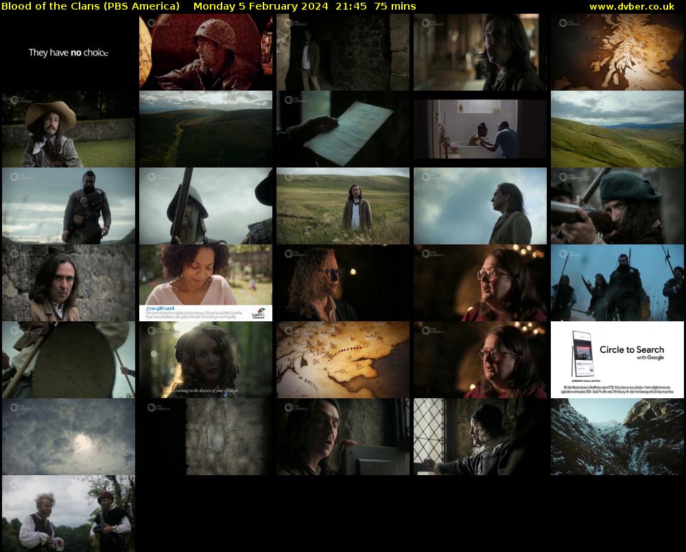 Blood of the Clans (PBS America) Monday 5 February 2024 21:45 - 23:00