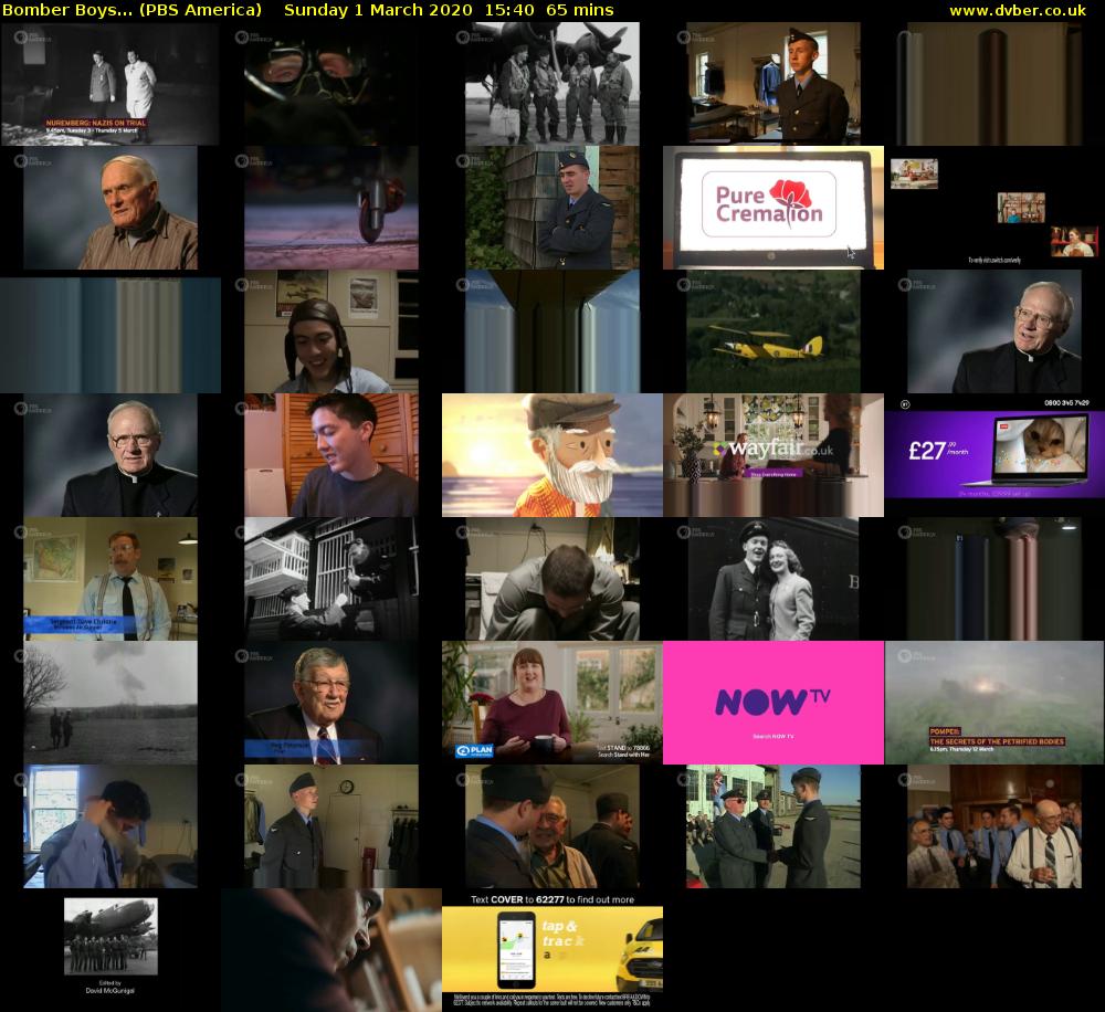 Bomber Boys... (PBS America) Sunday 1 March 2020 15:40 - 16:45