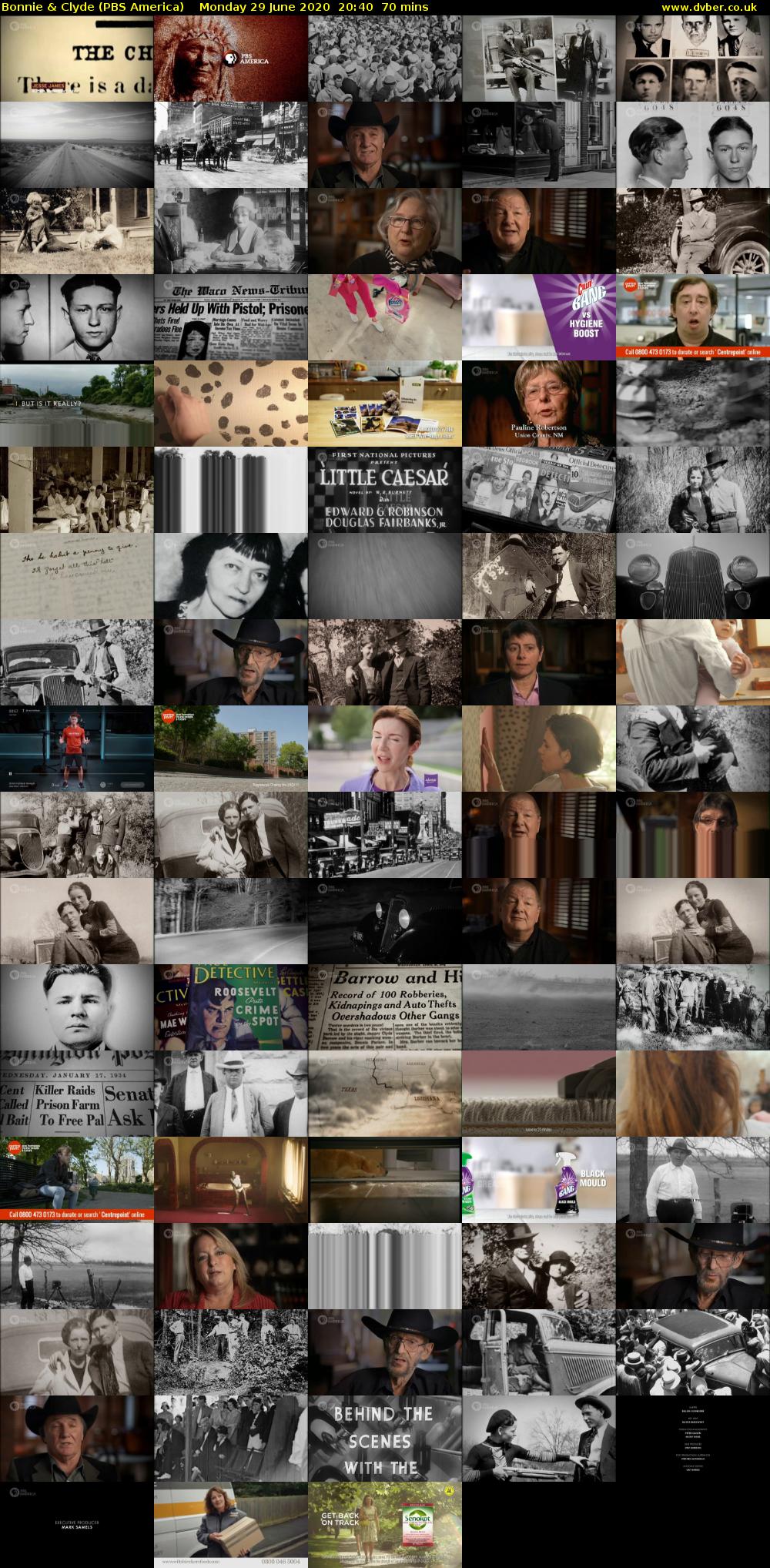 Bonnie & Clyde (PBS America) Monday 29 June 2020 20:40 - 21:50