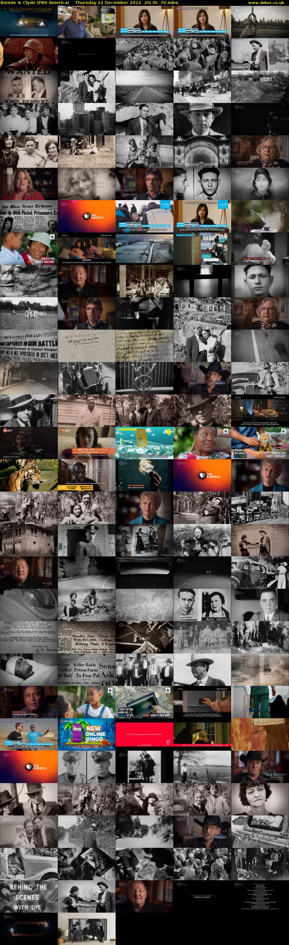 Bonnie & Clyde (PBS America) Thursday 22 December 2022 20:30 - 21:40