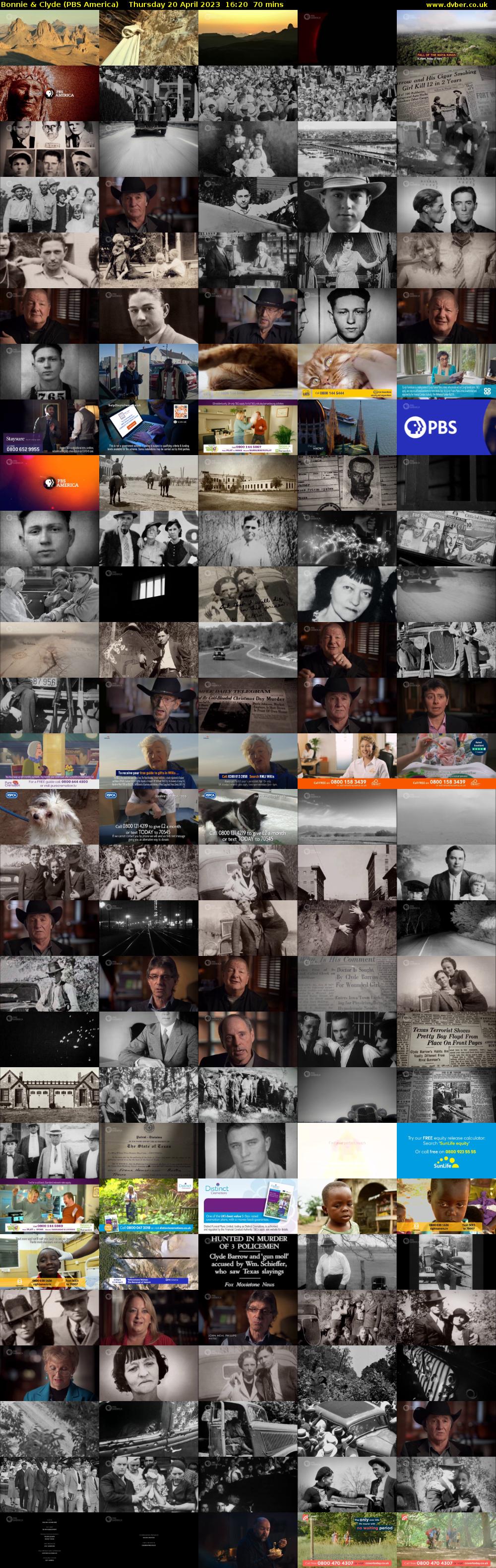 Bonnie & Clyde (PBS America) Thursday 20 April 2023 16:20 - 17:30