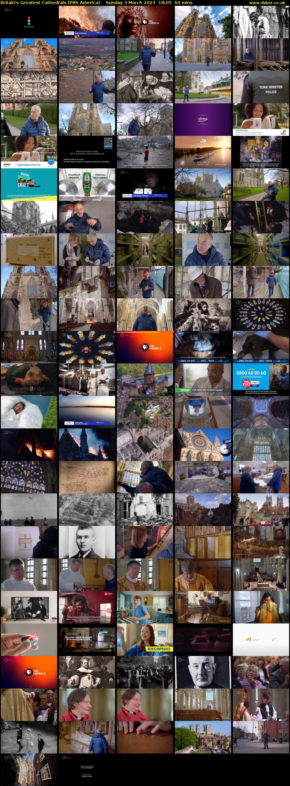 Britain's Greatest Cathedrals (PBS America) Sunday 3 March 2024 18:05 - 19:05