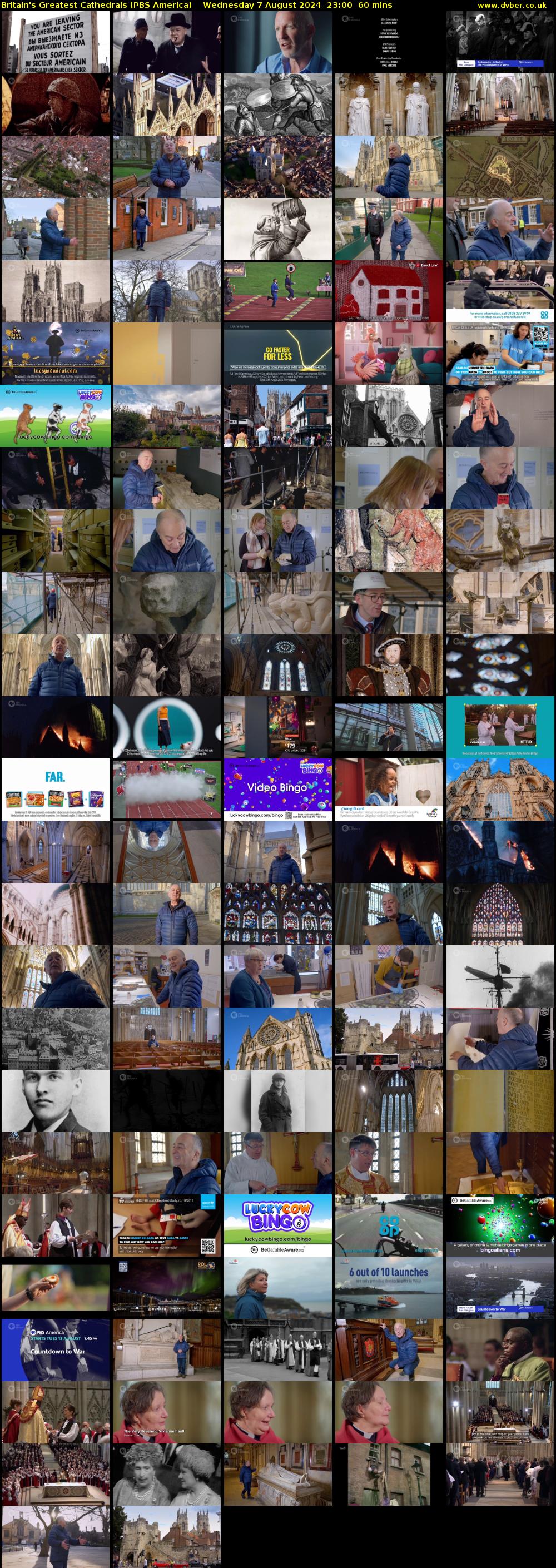 Britain's Greatest Cathedrals (PBS America) Wednesday 7 August 2024 23:00 - 00:00