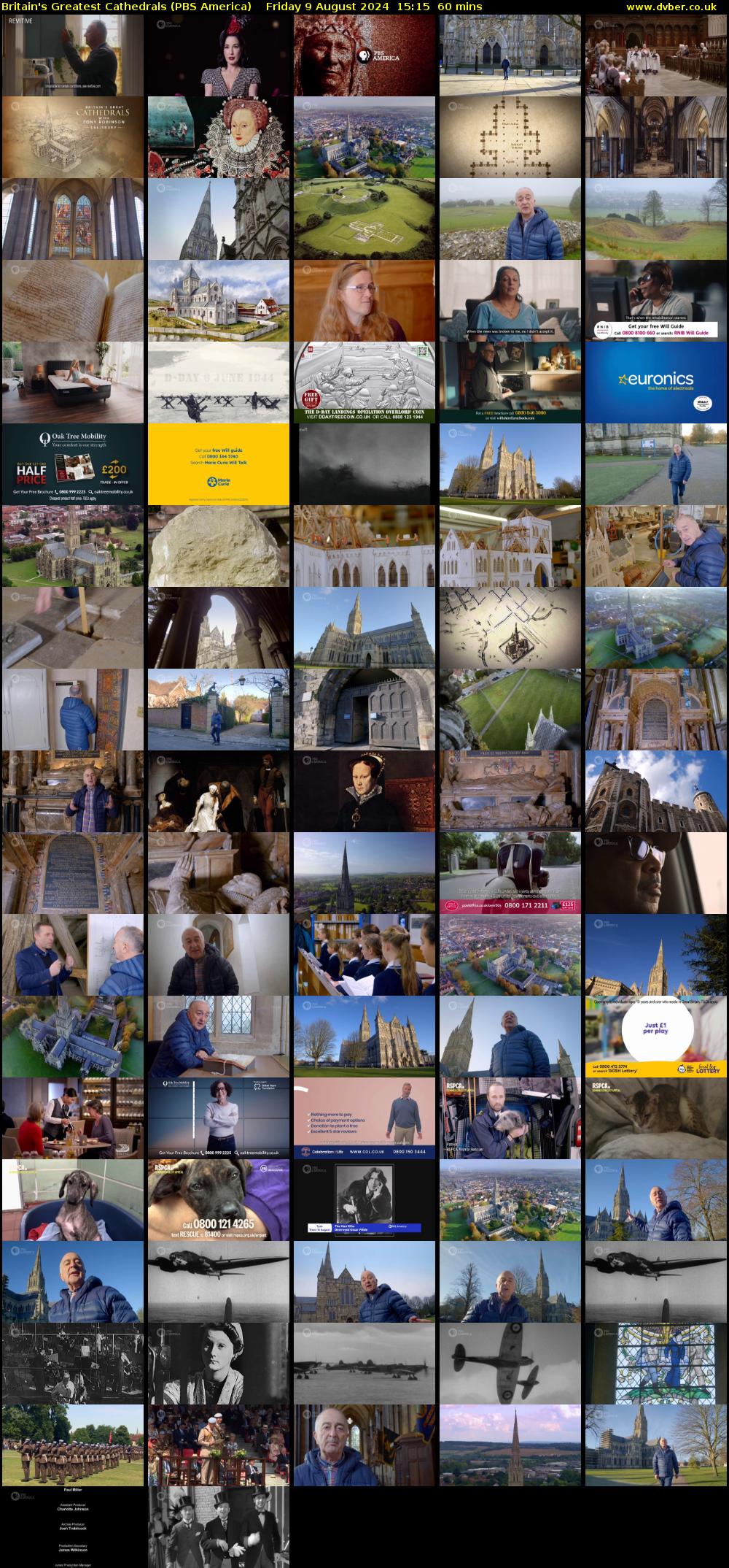 Britain's Greatest Cathedrals (PBS America) Friday 9 August 2024 15:15 - 16:15