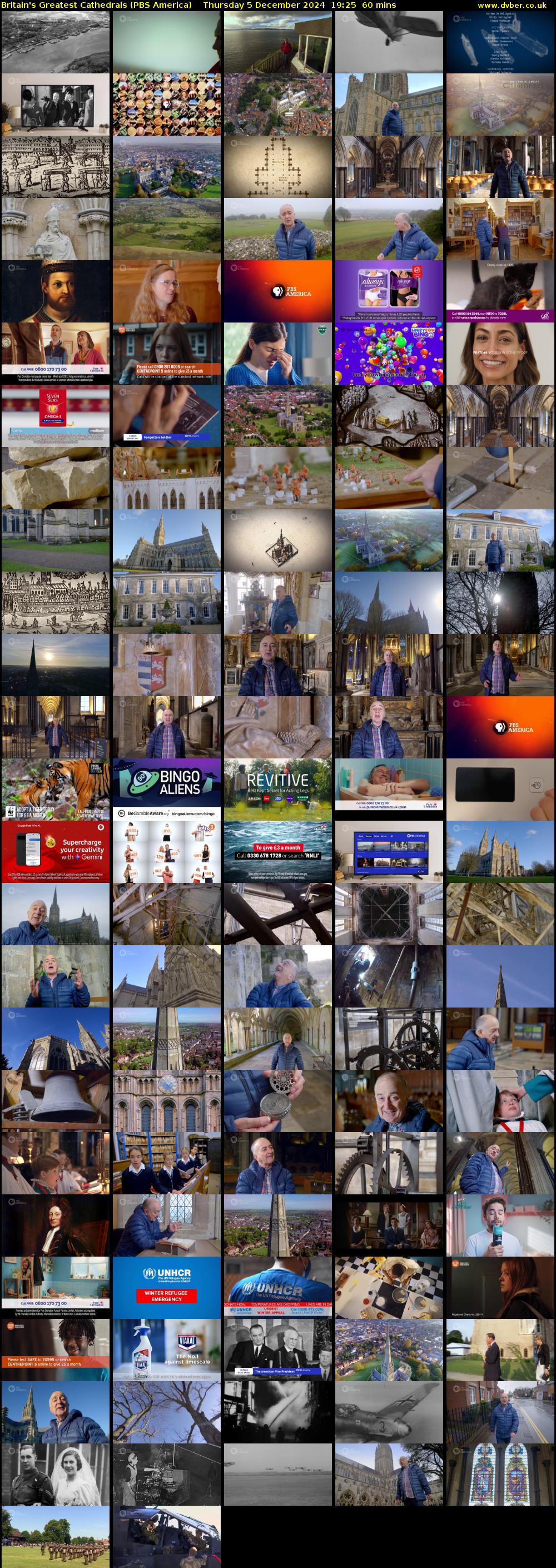 Britain's Greatest Cathedrals (PBS America) Thursday 5 December 2024 19:25 - 20:25