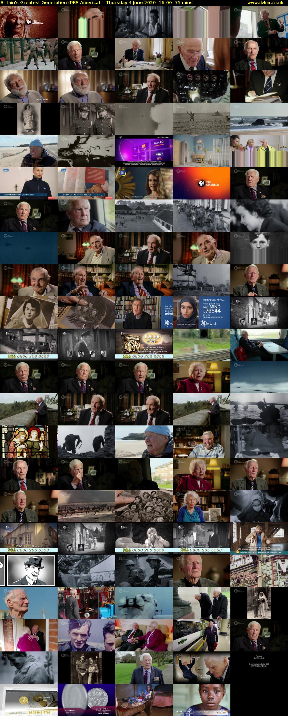 Britain's Greatest Generation (PBS America) Thursday 4 June 2020 16:00 - 17:15