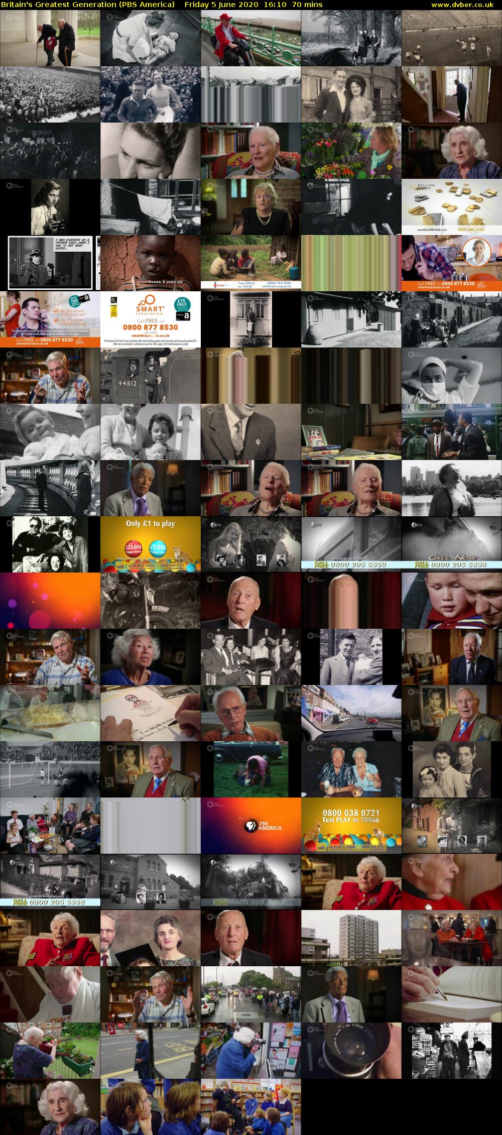 Britain's Greatest Generation (PBS America) Friday 5 June 2020 16:10 - 17:20
