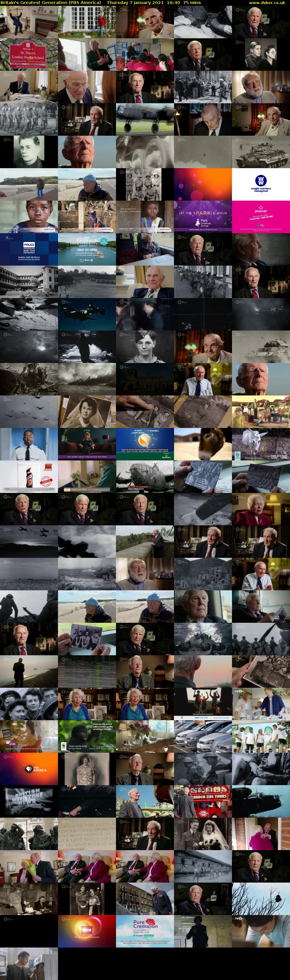 Britain's Greatest Generation (PBS America) Thursday 7 January 2021 16:40 - 17:55