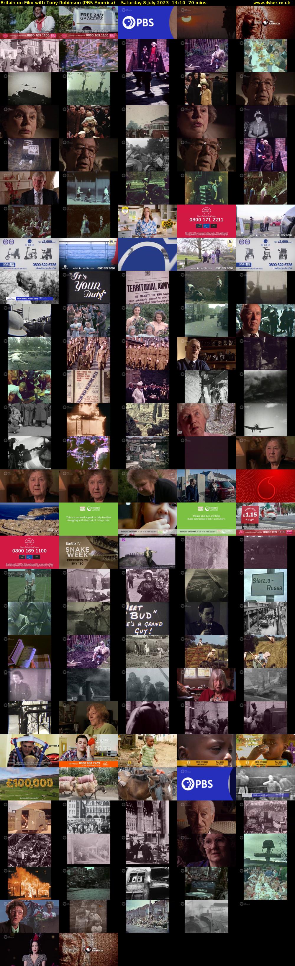 Britain on Film with Tony Robinson (PBS America) Saturday 8 July 2023 14:10 - 15:20