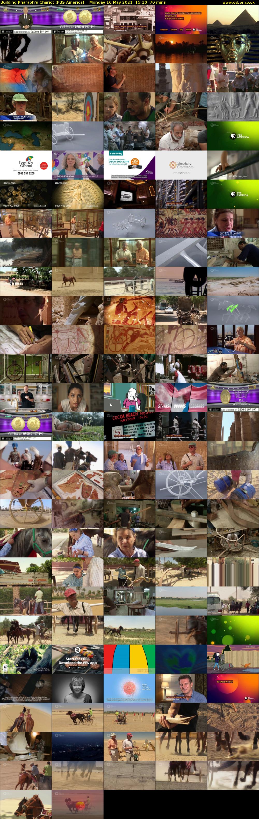 Building Pharaoh's Chariot (PBS America) Monday 10 May 2021 15:10 - 16:20