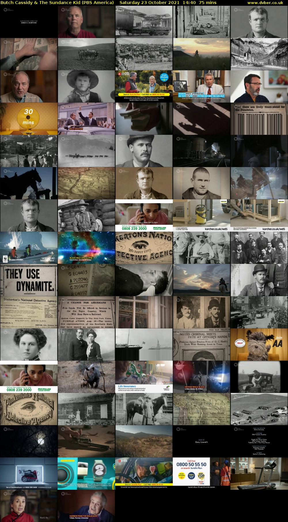 Butch Cassidy & The Sundance Kid (PBS America) Saturday 23 October 2021 14:40 - 15:55
