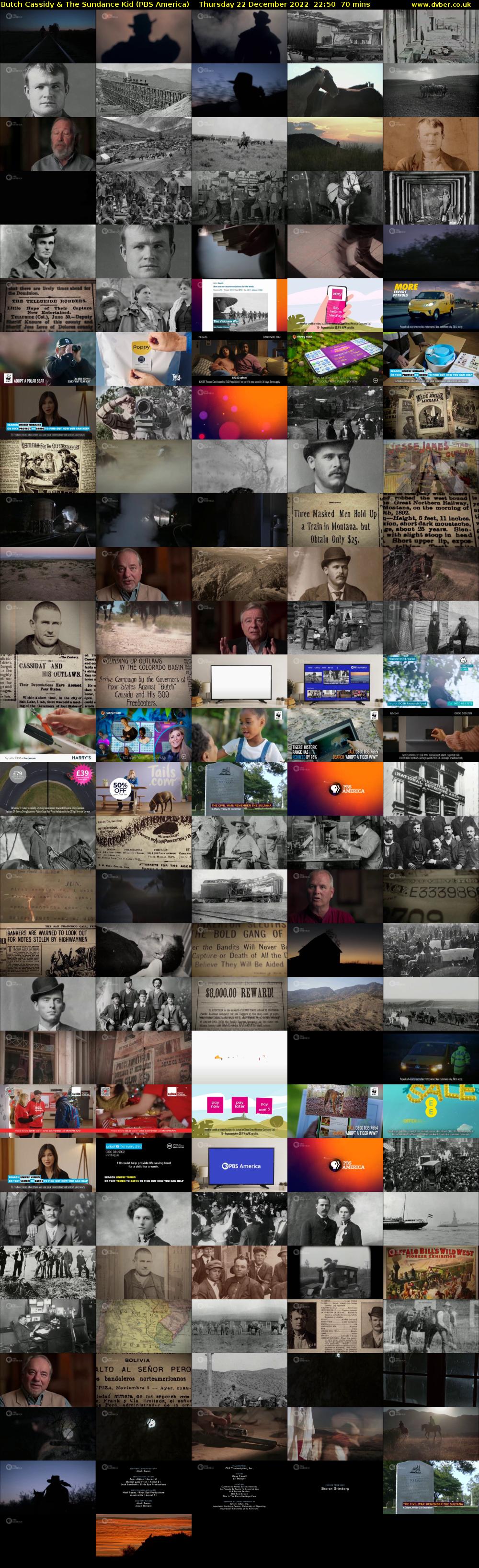 Butch Cassidy & The Sundance Kid (PBS America) Thursday 22 December 2022 22:50 - 00:00