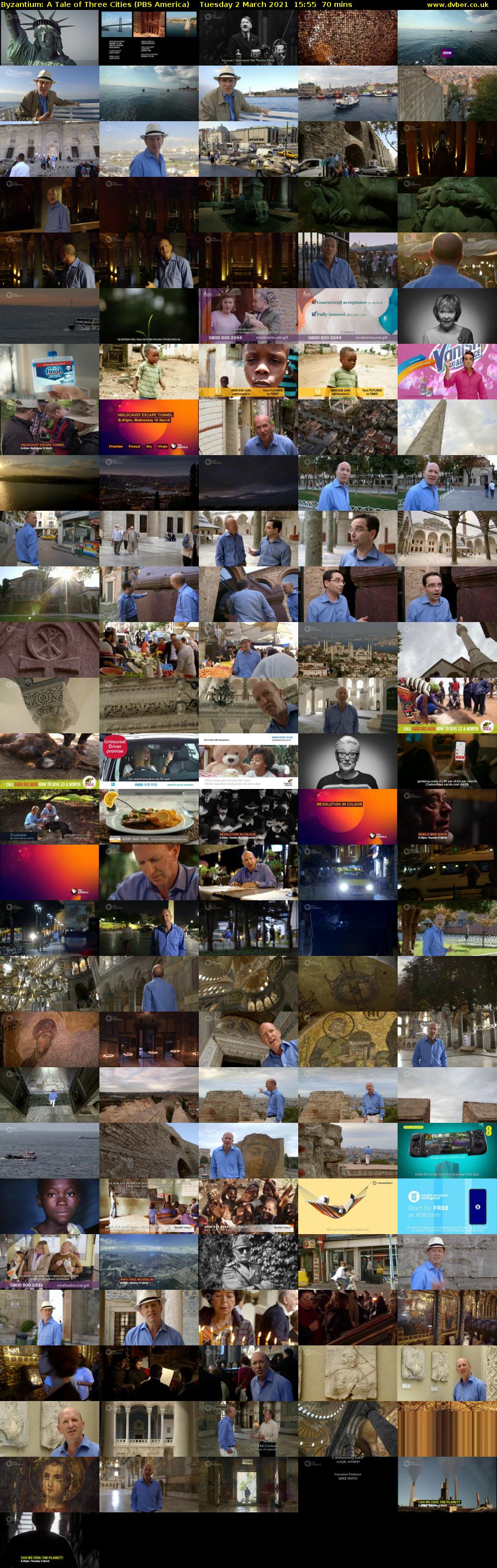 Byzantium: A Tale of Three Cities (PBS America) Tuesday 2 March 2021 15:55 - 17:05