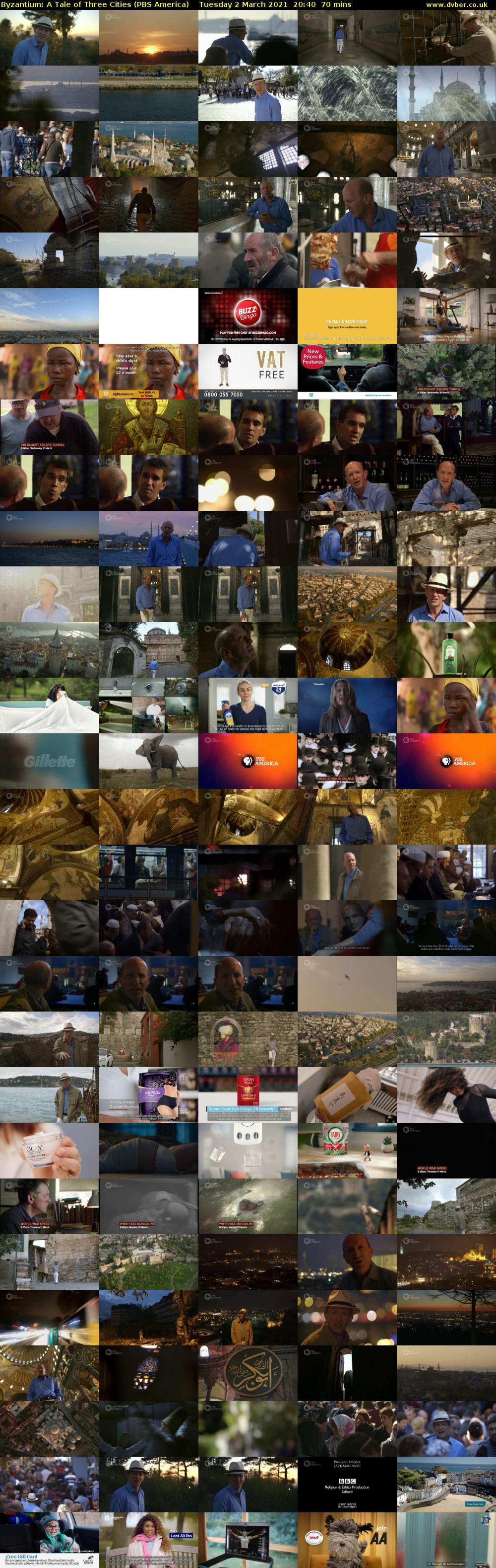 Byzantium: A Tale of Three Cities (PBS America) Tuesday 2 March 2021 20:40 - 21:50
