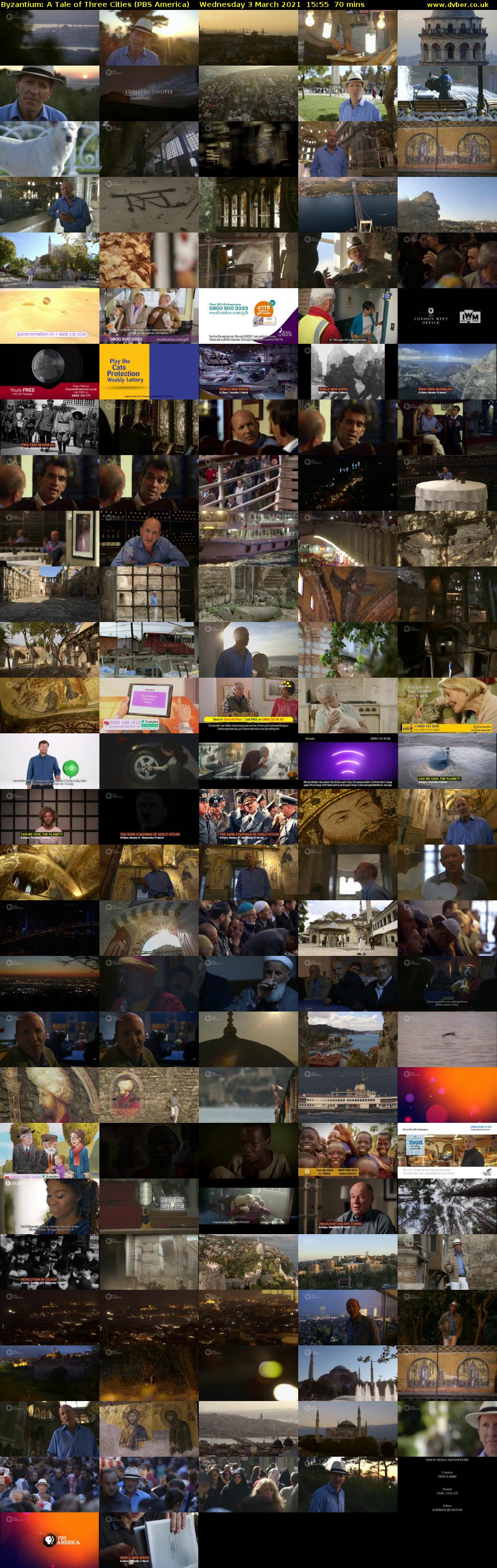 Byzantium: A Tale of Three Cities (PBS America) Wednesday 3 March 2021 15:55 - 17:05