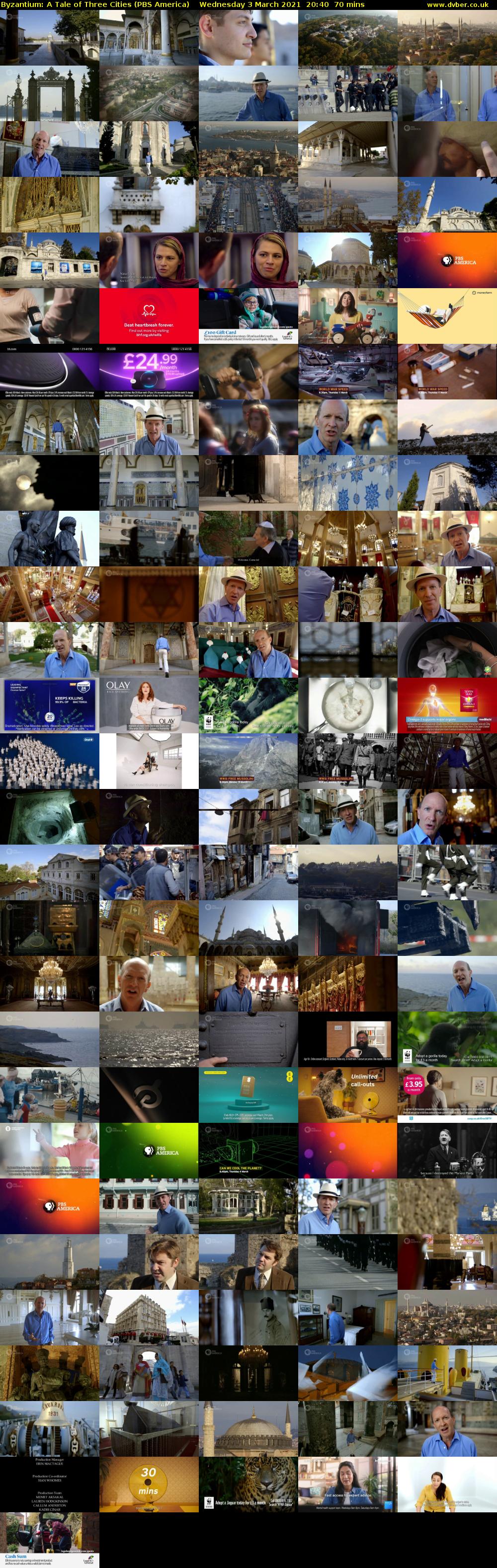 Byzantium: A Tale of Three Cities (PBS America) Wednesday 3 March 2021 20:40 - 21:50