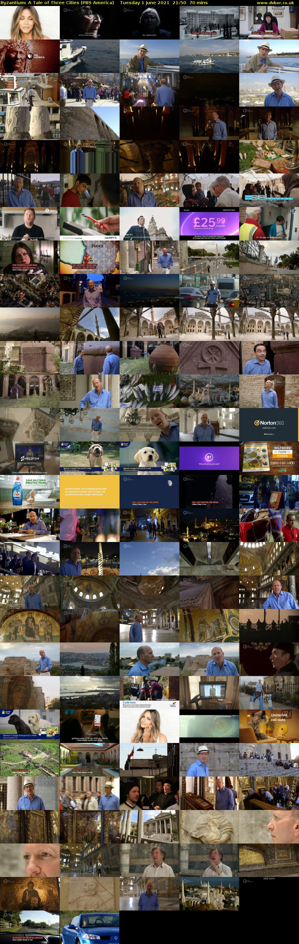 Byzantium: A Tale of Three Cities (PBS America) Tuesday 1 June 2021 21:50 - 23:00