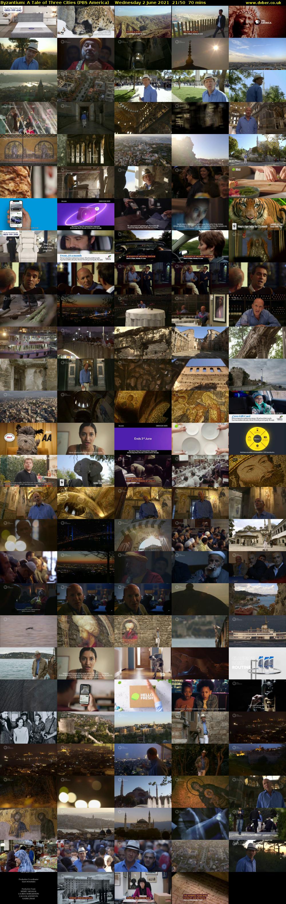 Byzantium: A Tale of Three Cities (PBS America) Wednesday 2 June 2021 21:50 - 23:00
