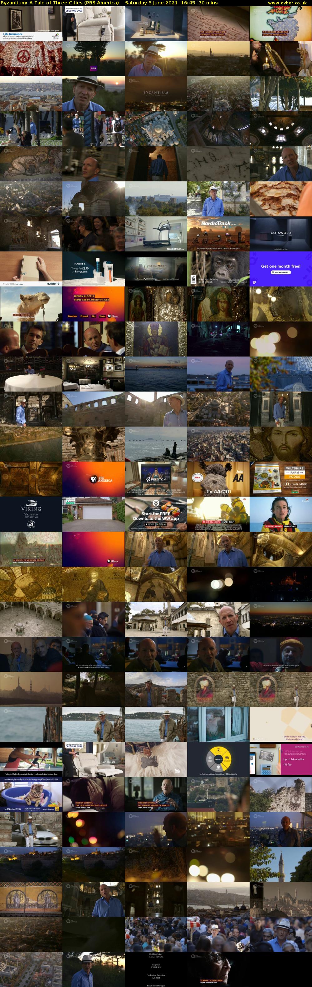 Byzantium: A Tale of Three Cities (PBS America) Saturday 5 June 2021 16:45 - 17:55
