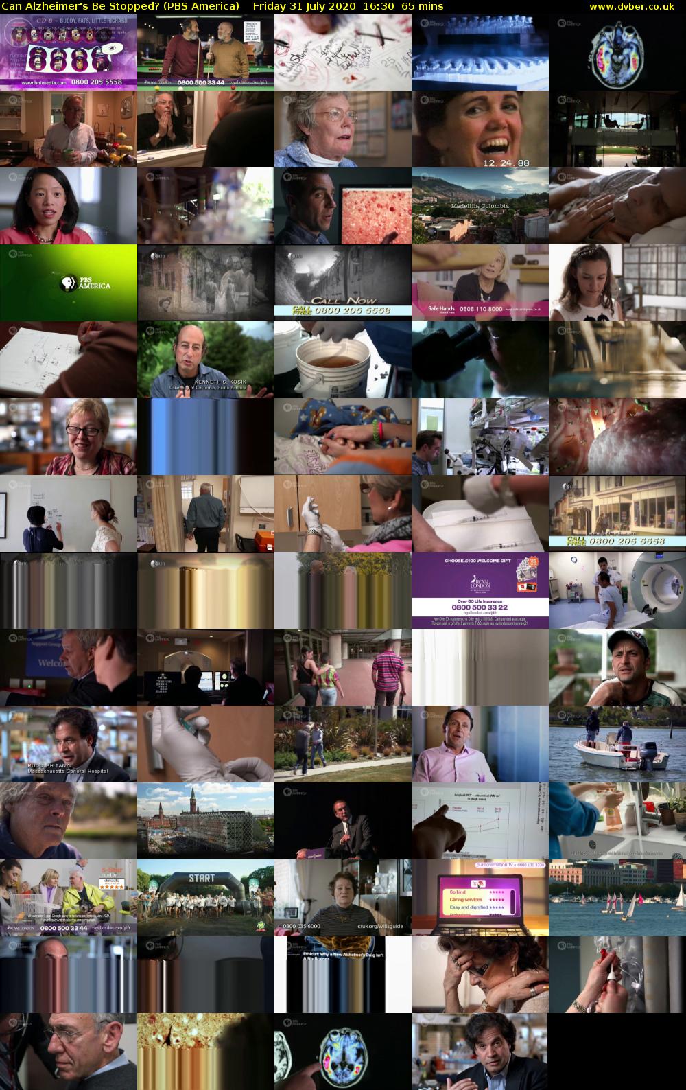 Can Alzheimer's Be Stopped? (PBS America) Friday 31 July 2020 16:30 - 17:35