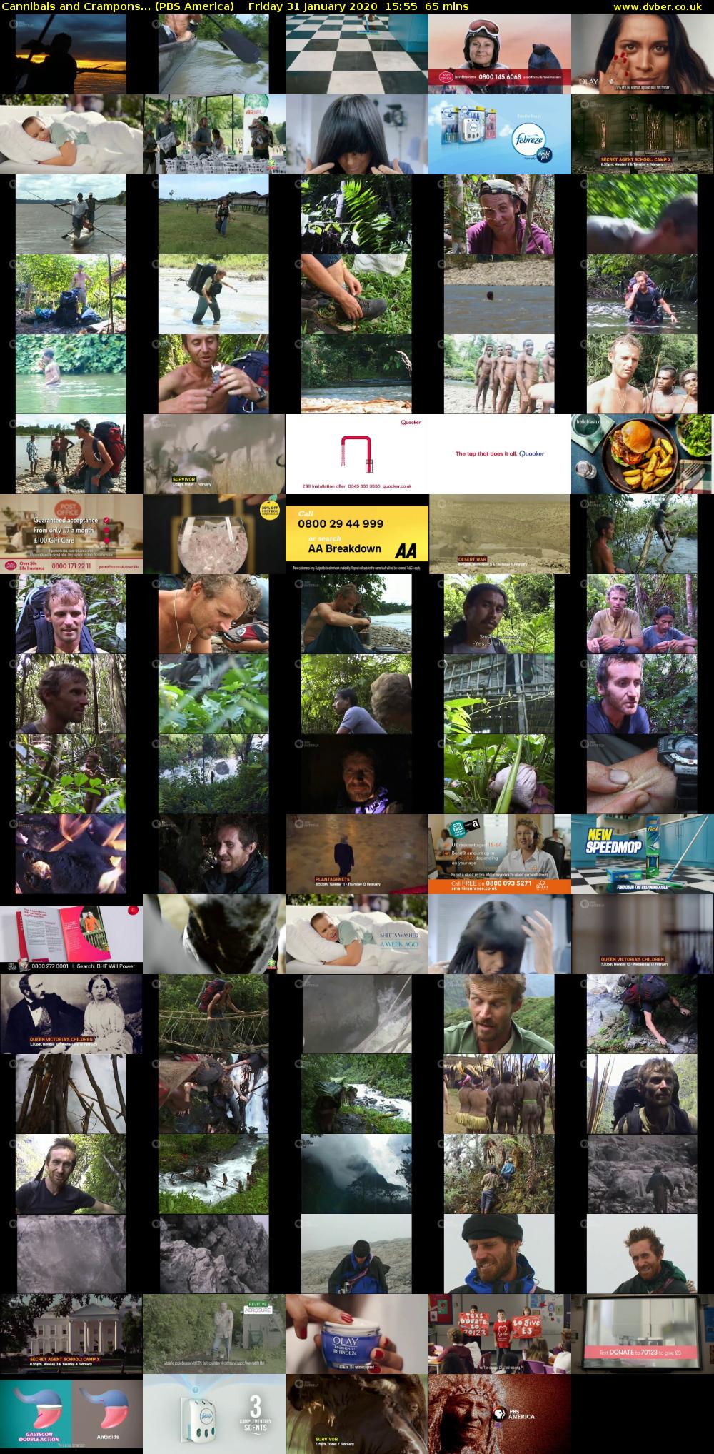 Cannibals and Crampons... (PBS America) Friday 31 January 2020 15:55 - 17:00