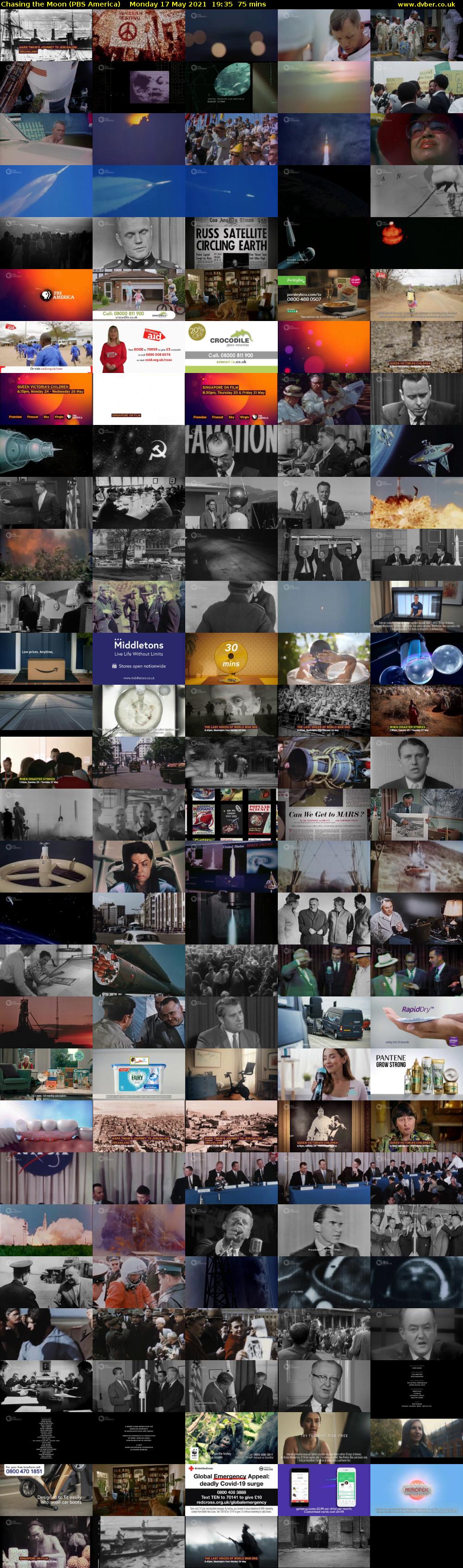 Chasing the Moon (PBS America) Monday 17 May 2021 19:35 - 20:50