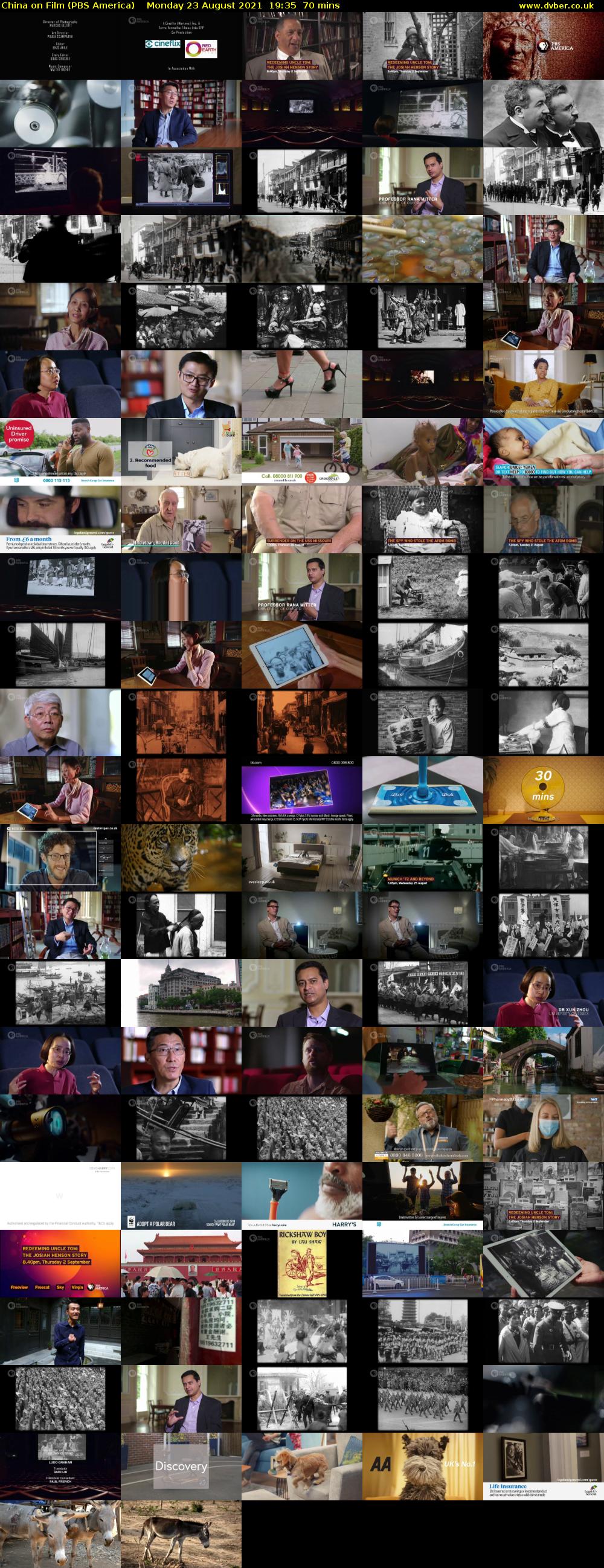 China on Film (PBS America) Monday 23 August 2021 19:35 - 20:45