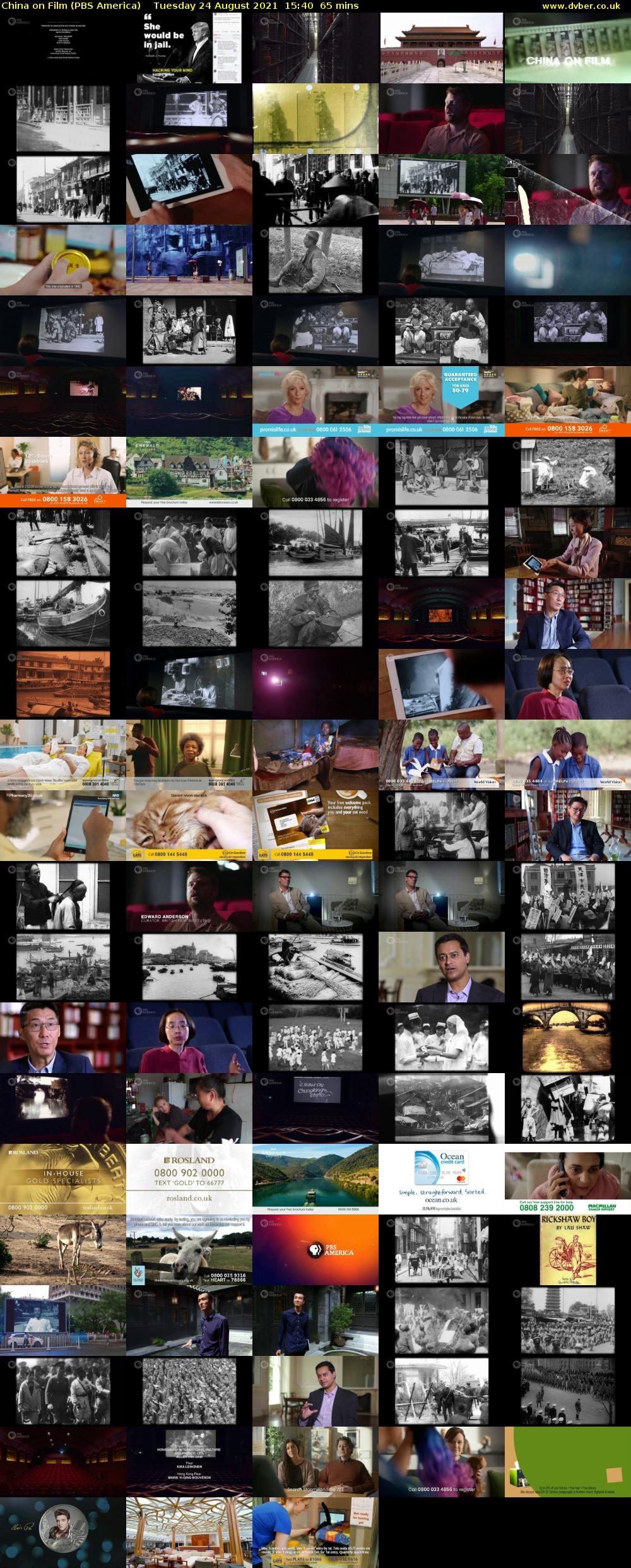 China on Film (PBS America) Tuesday 24 August 2021 15:40 - 16:45