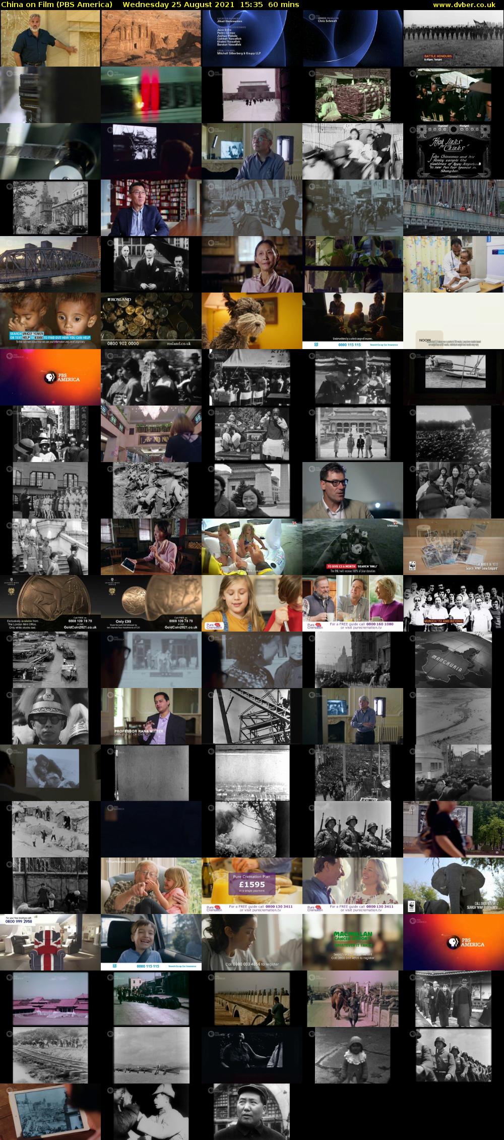 China on Film (PBS America) Wednesday 25 August 2021 15:35 - 16:35