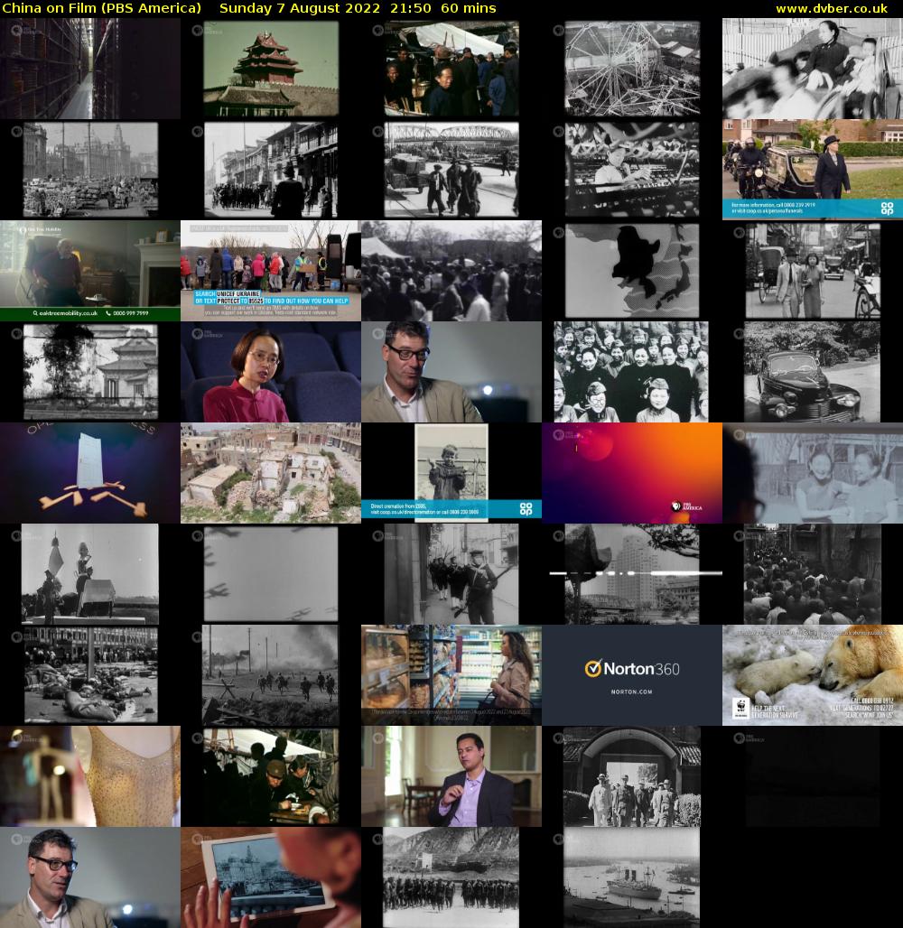 China on Film (PBS America) Sunday 7 August 2022 21:50 - 22:50