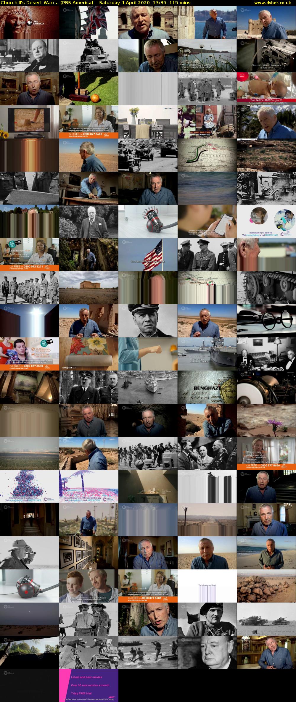 Churchill's Desert War:... (PBS America) Saturday 4 April 2020 13:35 - 15:30