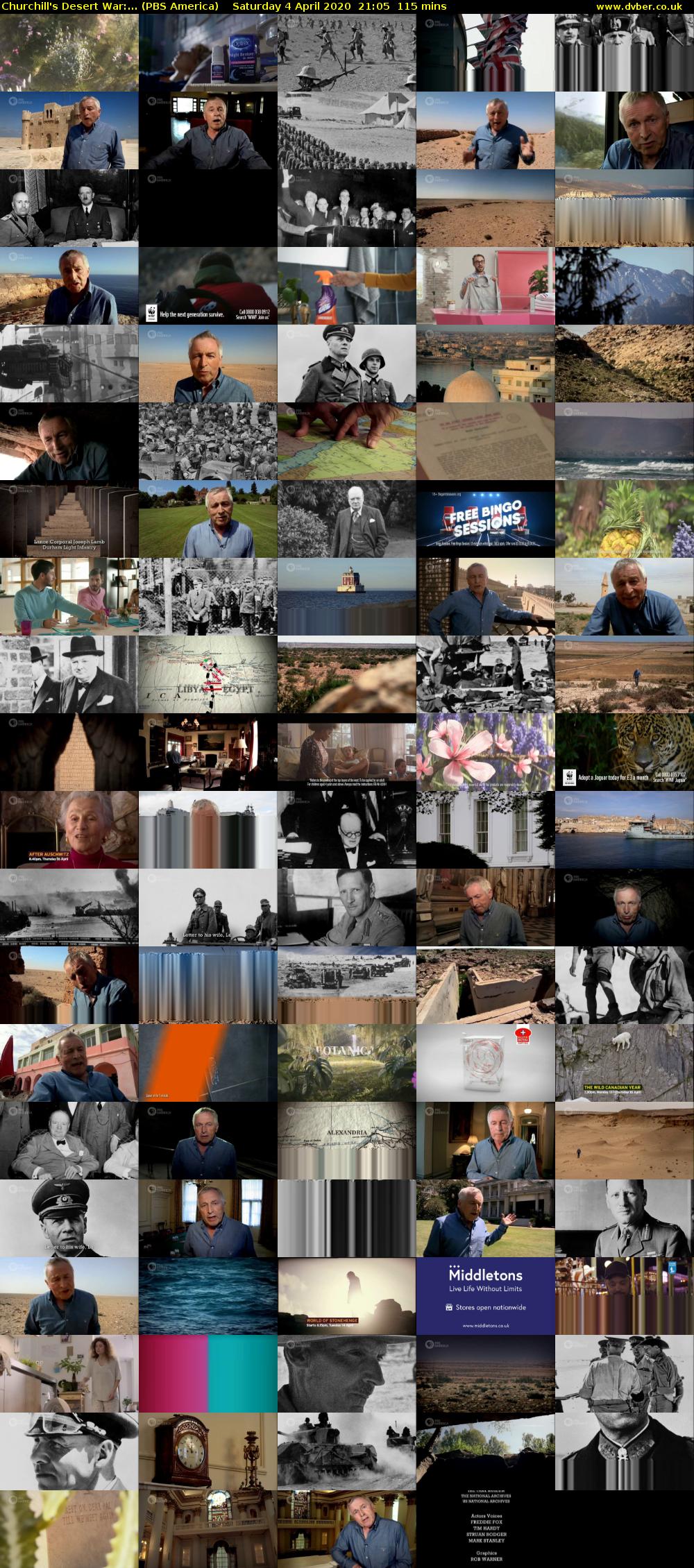 Churchill's Desert War:... (PBS America) Saturday 4 April 2020 21:05 - 23:00