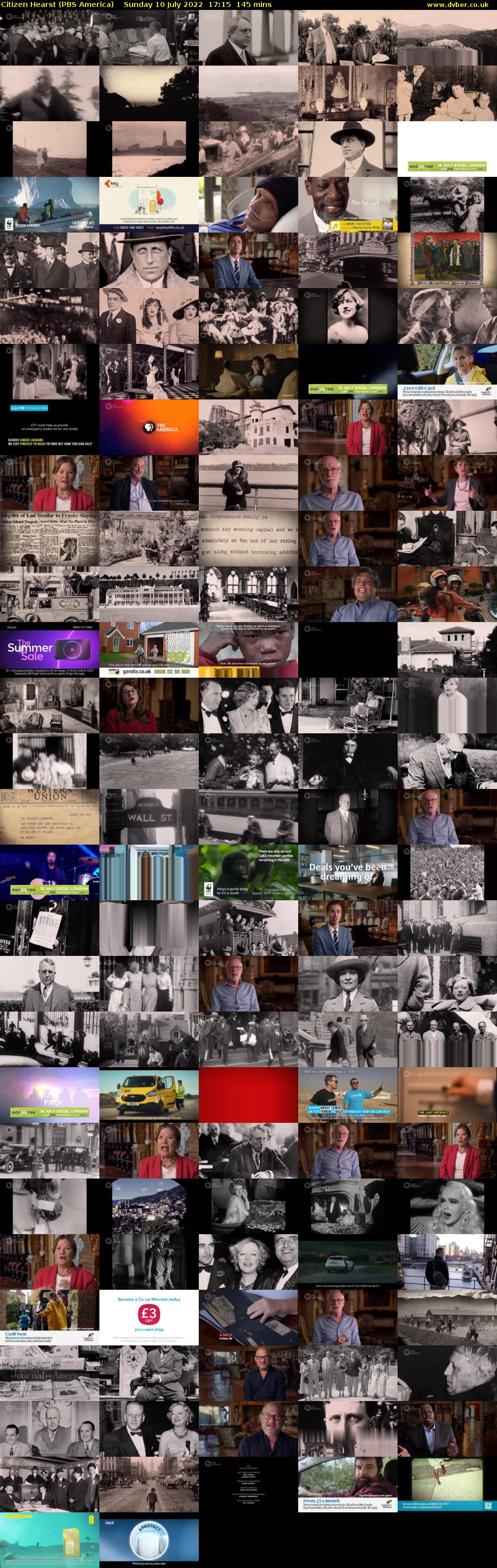 Citizen Hearst (PBS America) Sunday 10 July 2022 17:15 - 19:40