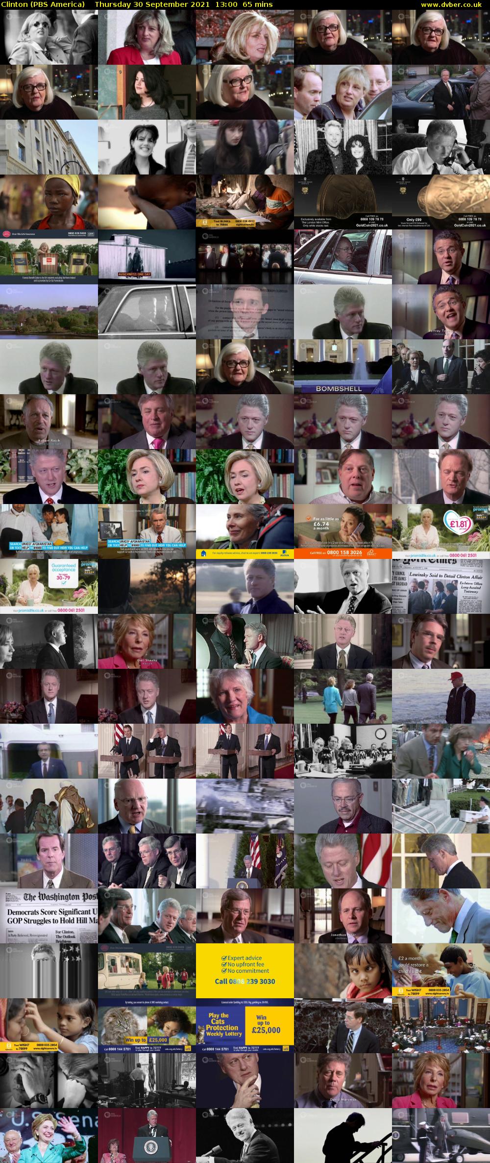 Clinton (PBS America) Thursday 30 September 2021 13:00 - 14:05