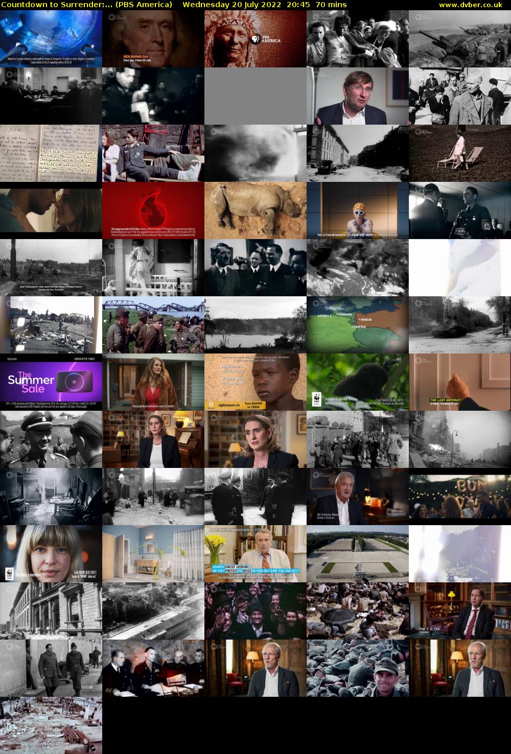 Countdown to Surrender:... (PBS America) Wednesday 20 July 2022 20:45 - 21:55