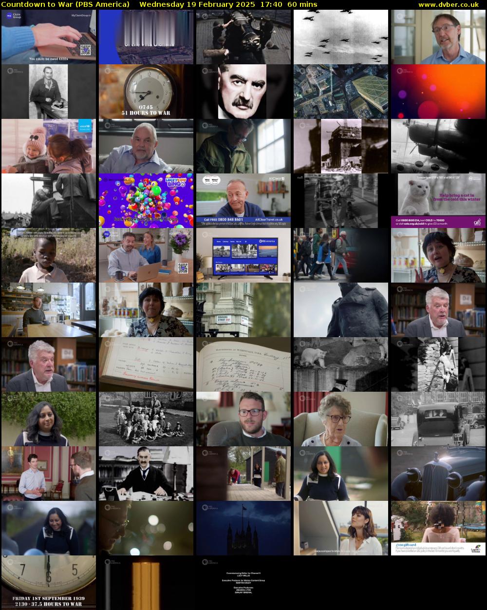 Countdown to War (PBS America) Wednesday 19 February 2025 17:40 - 18:40