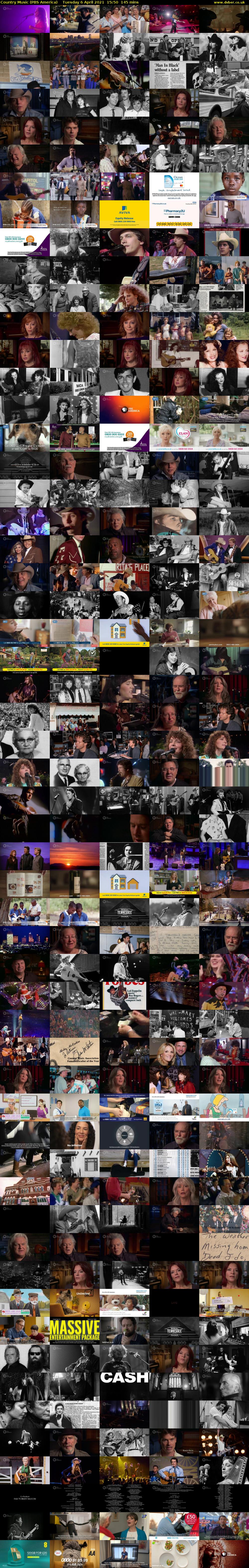 Country Music (PBS America) Tuesday 6 April 2021 15:50 - 18:15