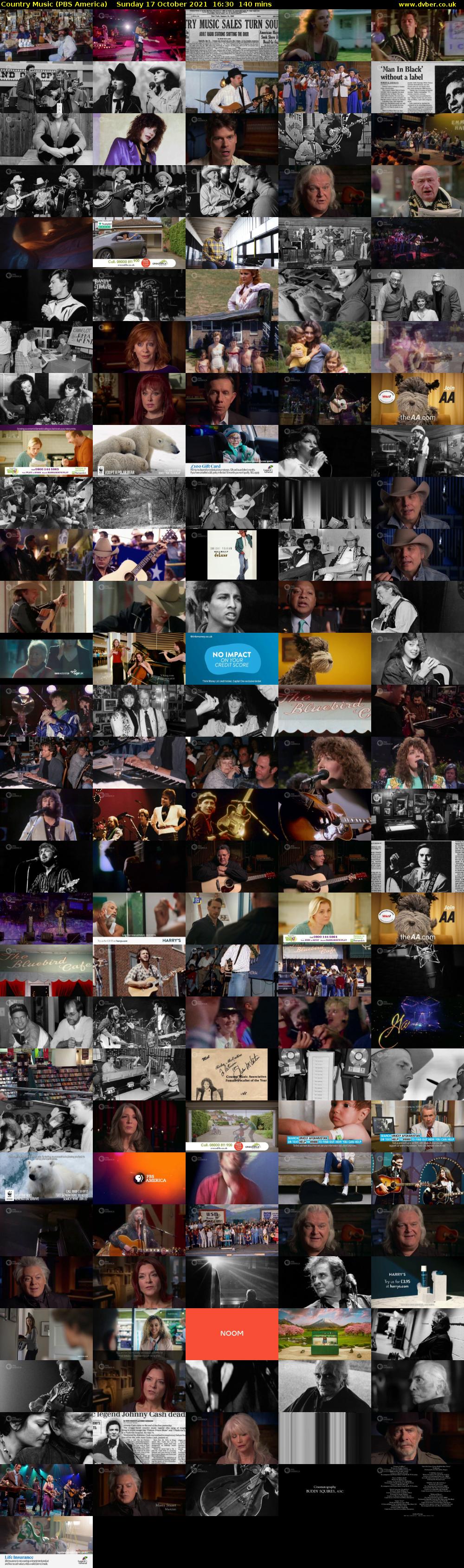 Country Music (PBS America) Sunday 17 October 2021 16:30 - 18:50