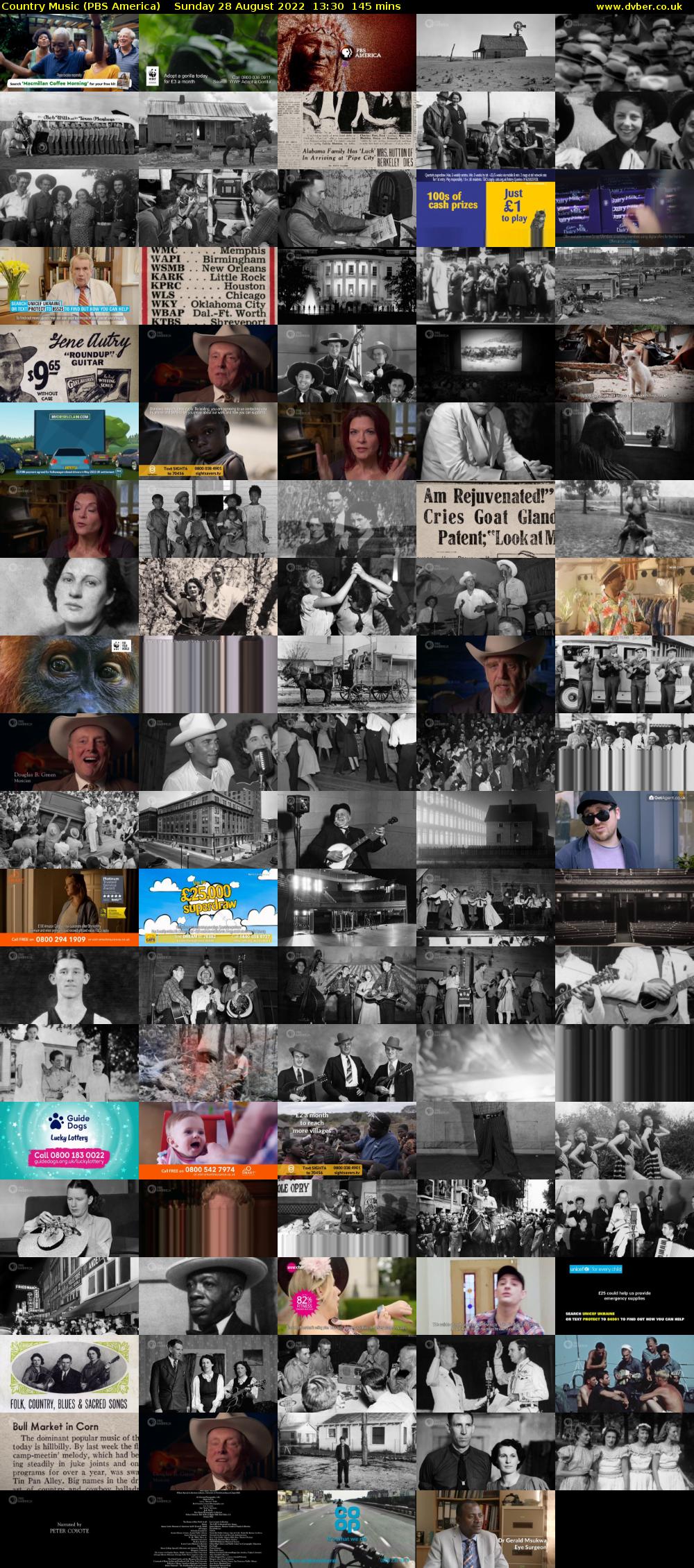 Country Music (PBS America) Sunday 28 August 2022 13:30 - 15:55