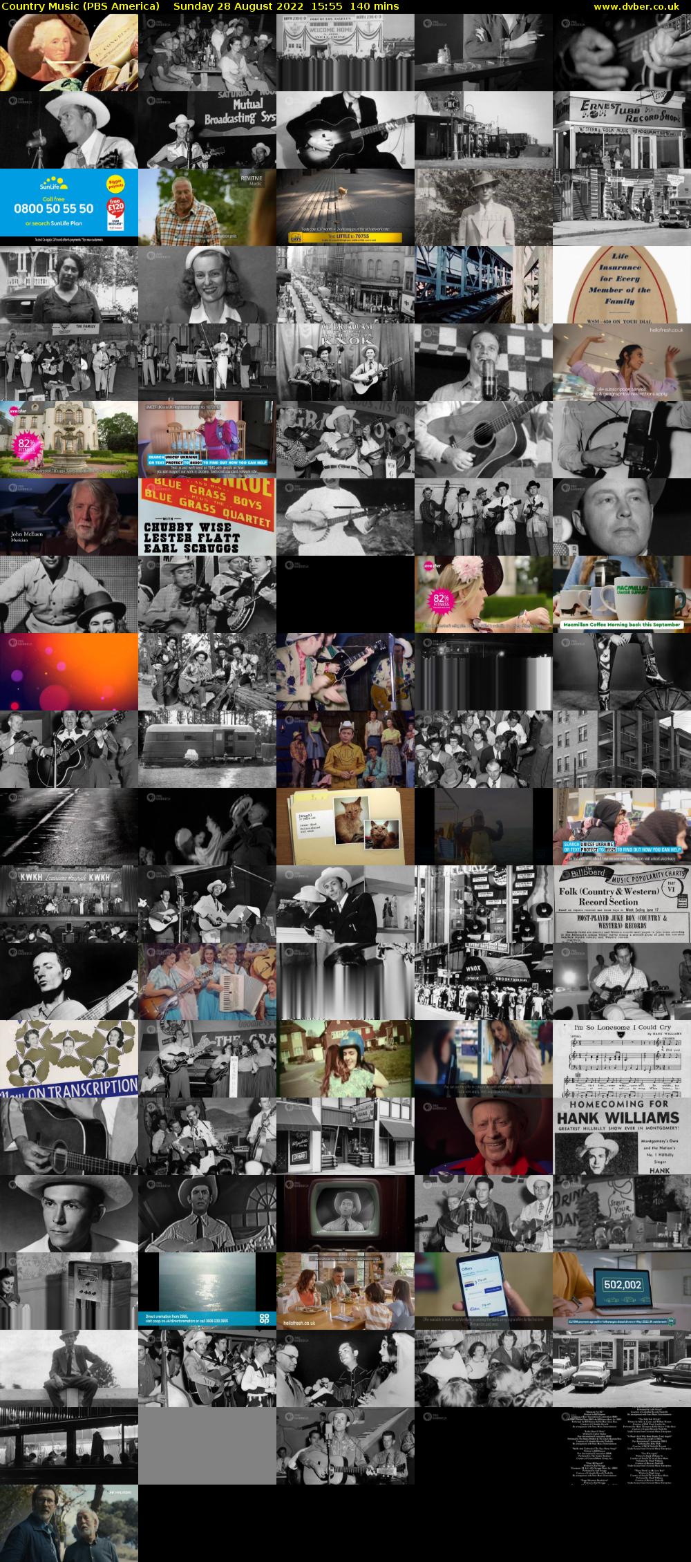 Country Music (PBS America) Sunday 28 August 2022 15:55 - 18:15