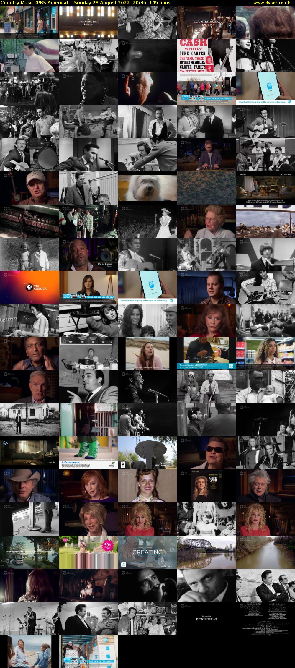 Country Music (PBS America) Sunday 28 August 2022 20:35 - 23:00