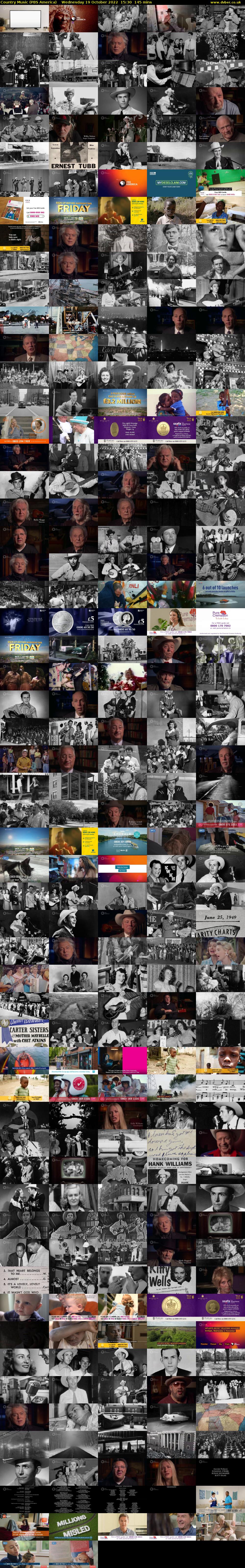 Country Music (PBS America) Wednesday 19 October 2022 15:30 - 17:55