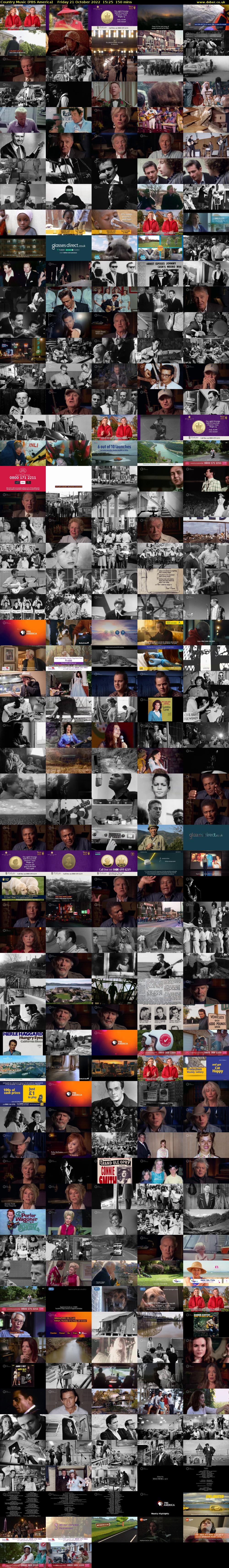 Country Music (PBS America) Friday 21 October 2022 15:25 - 17:55