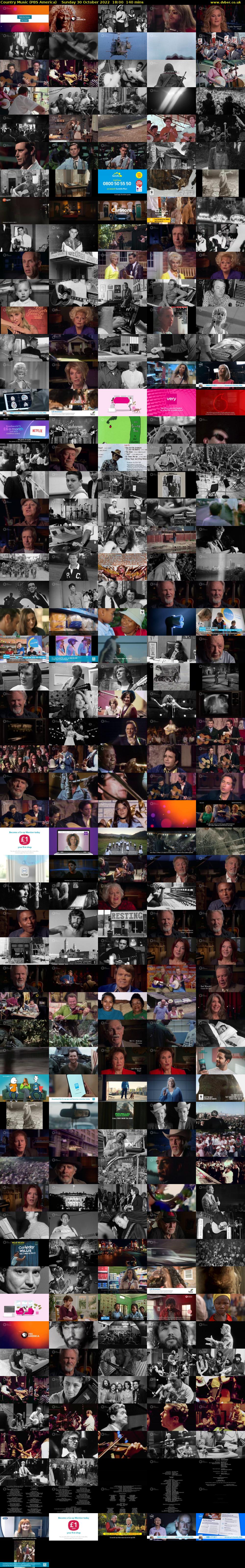 Country Music (PBS America) Sunday 30 October 2022 18:00 - 20:20