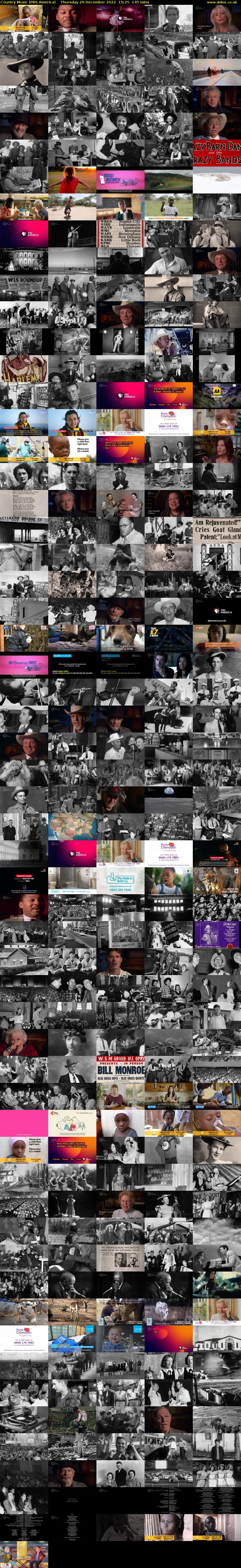 Country Music (PBS America) Thursday 29 December 2022 15:25 - 17:50