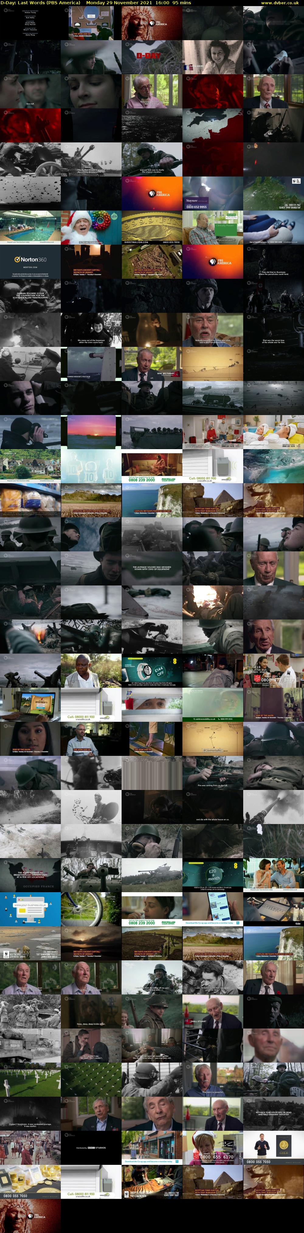 D-Day: Last Words (PBS America) Monday 29 November 2021 16:00 - 17:35