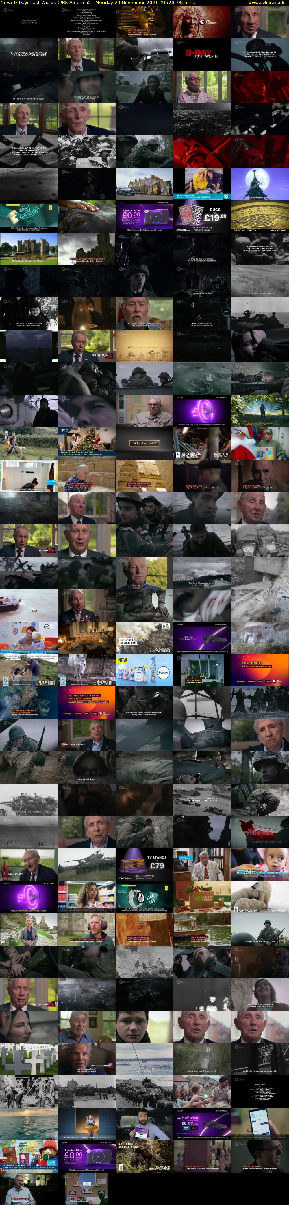 D-Day: Last Words (PBS America) Monday 29 November 2021 20:20 - 21:55
