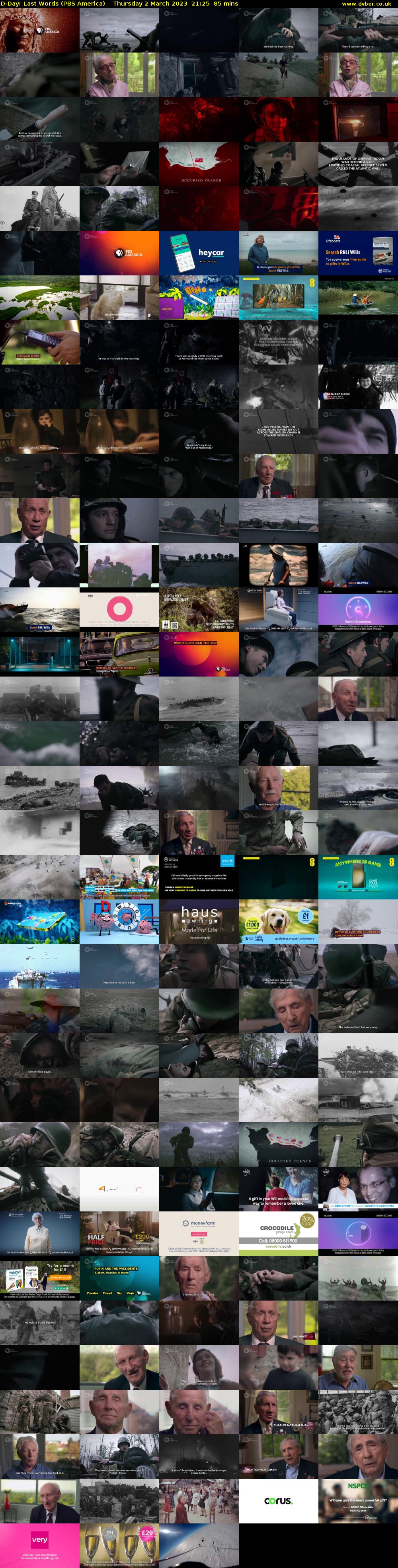 D-Day: Last Words (PBS America) Thursday 2 March 2023 21:25 - 22:50