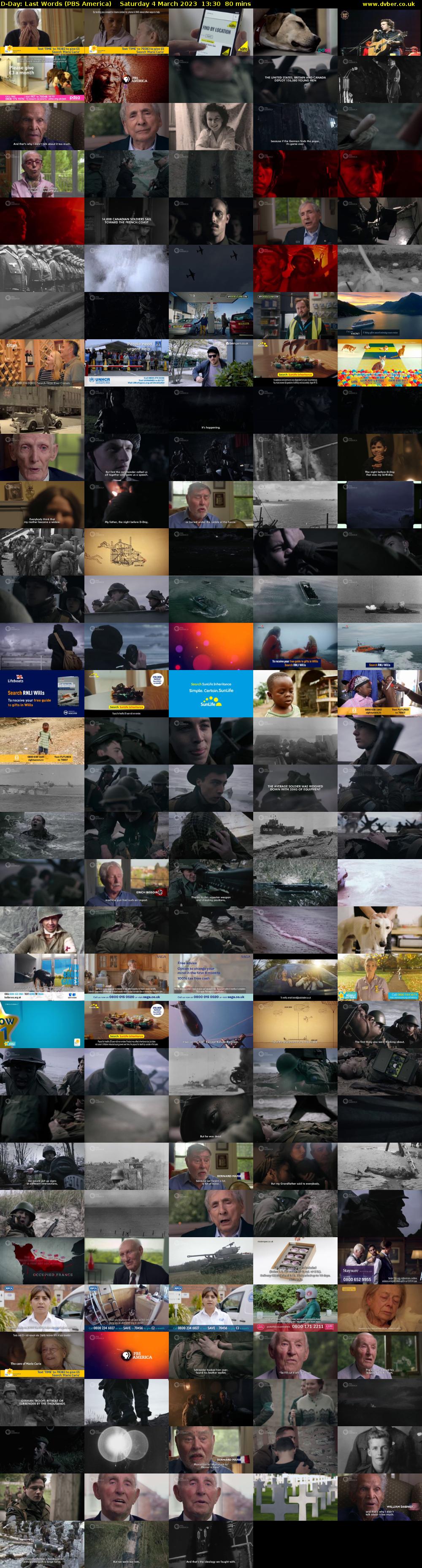D-Day: Last Words (PBS America) Saturday 4 March 2023 13:30 - 14:50